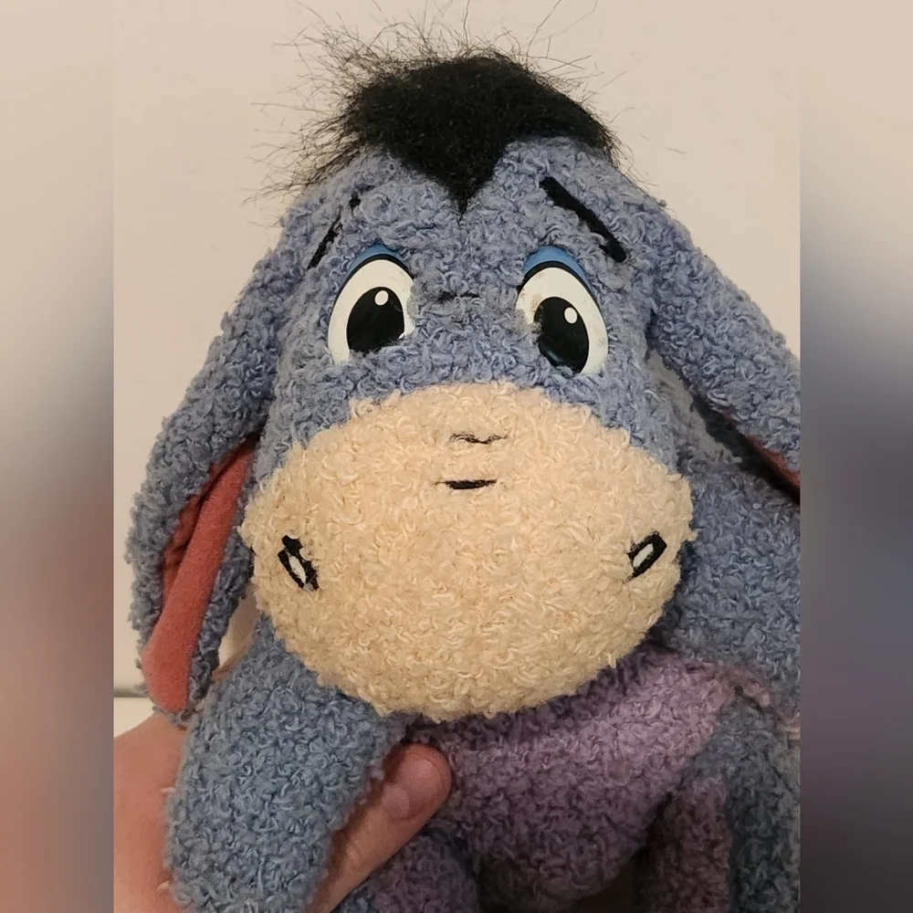 10” Vintage Mattel Disney Eeyore Winnie the Pooh Plush Nonfunctional Voice Box